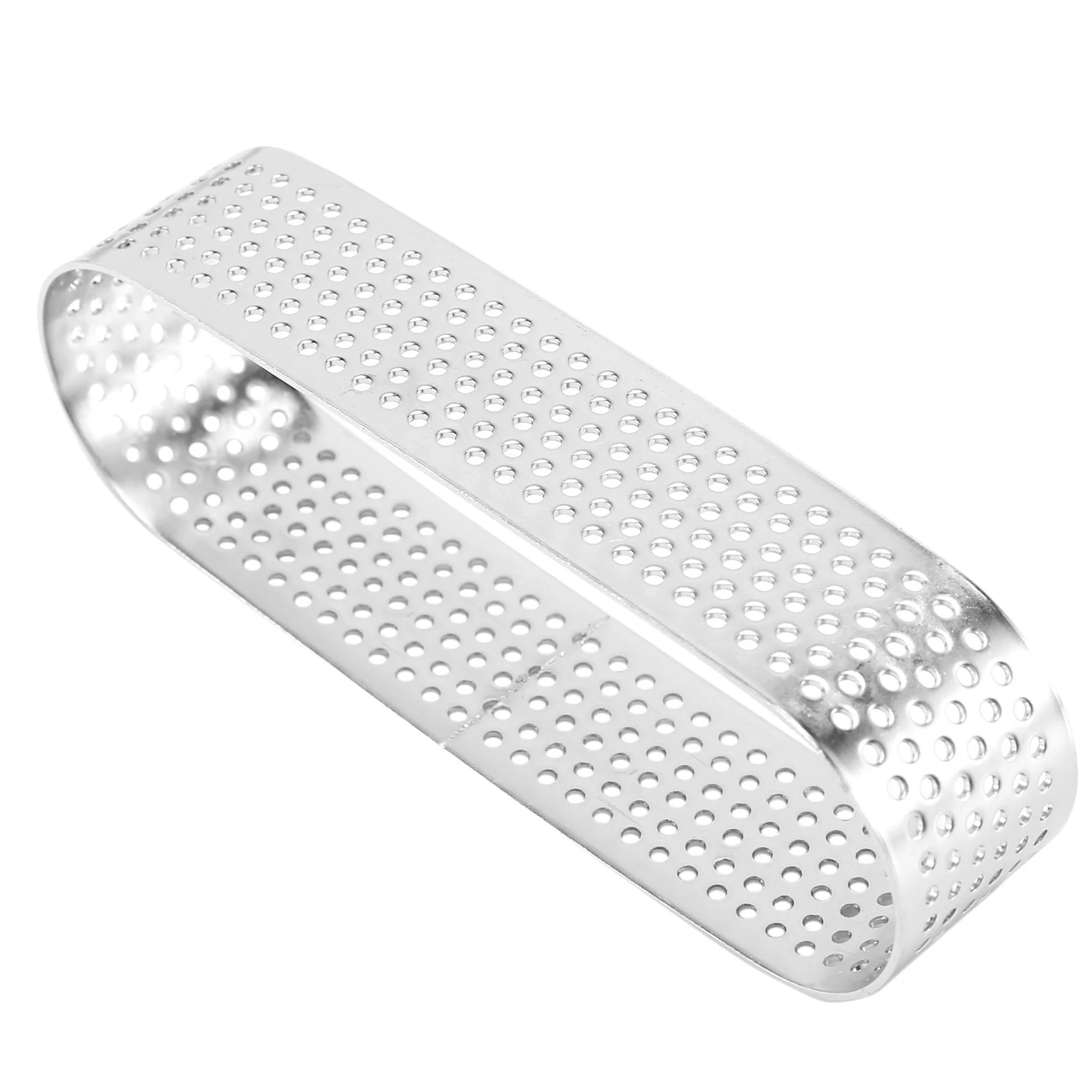 ABVA-40Pcs Oval Tartlet Molds French Dessert Mousse Fruit Pie Tart Ring Quiche Cake Mold, Stainless Steel Tart Mousse Ring