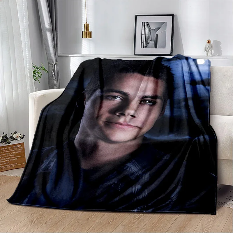 3D Dylan O’Brien DOB Actor Soft Plush Blanket,Flannel Blanket Throw Blanket for Living Room Bedroom Bed Sofa Picnic Cover Gift