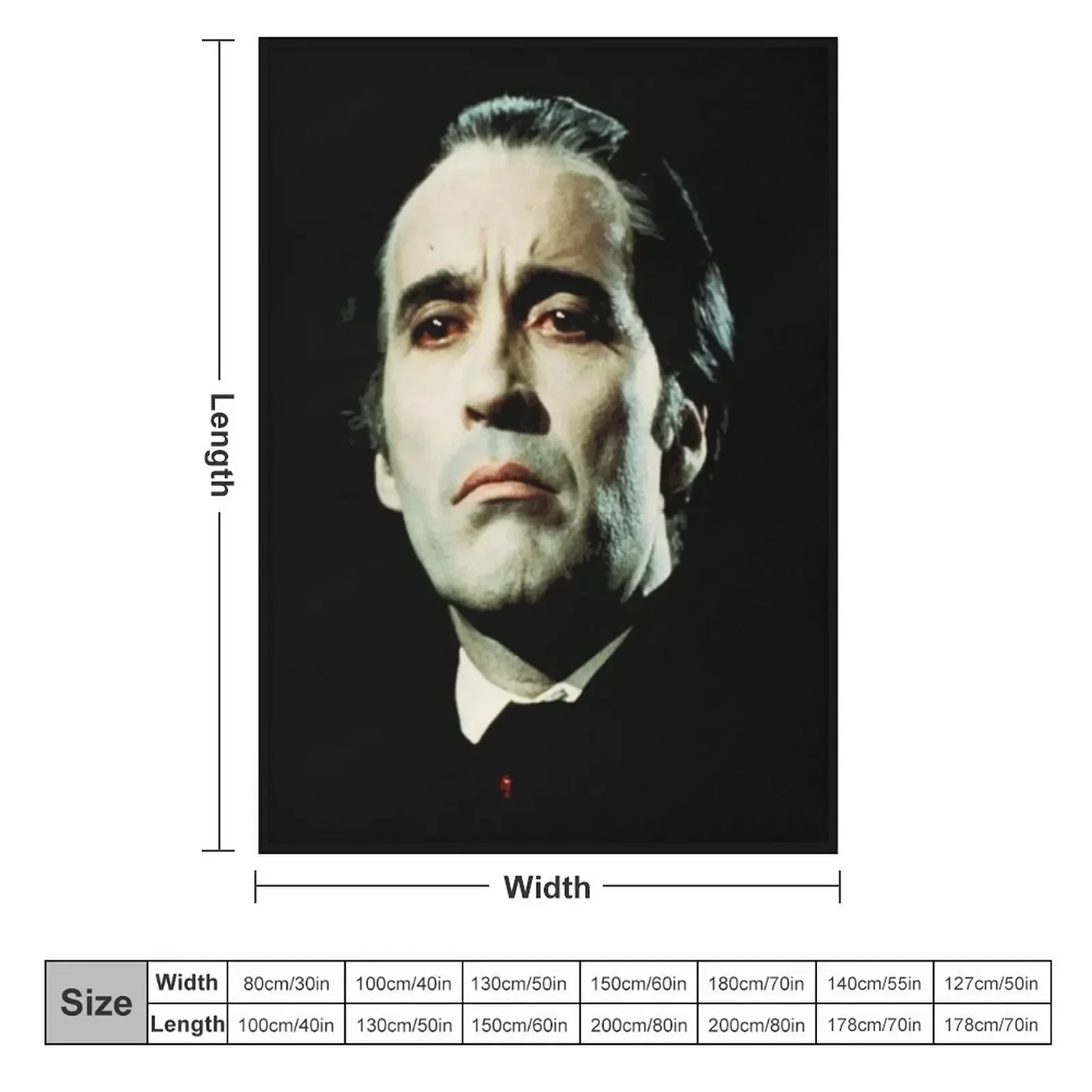 Dracula Vampire Christopher Lee Essential T-Shirt Throw Blanket Cute Picnic Fashion Sofas Bed Nap Blankets