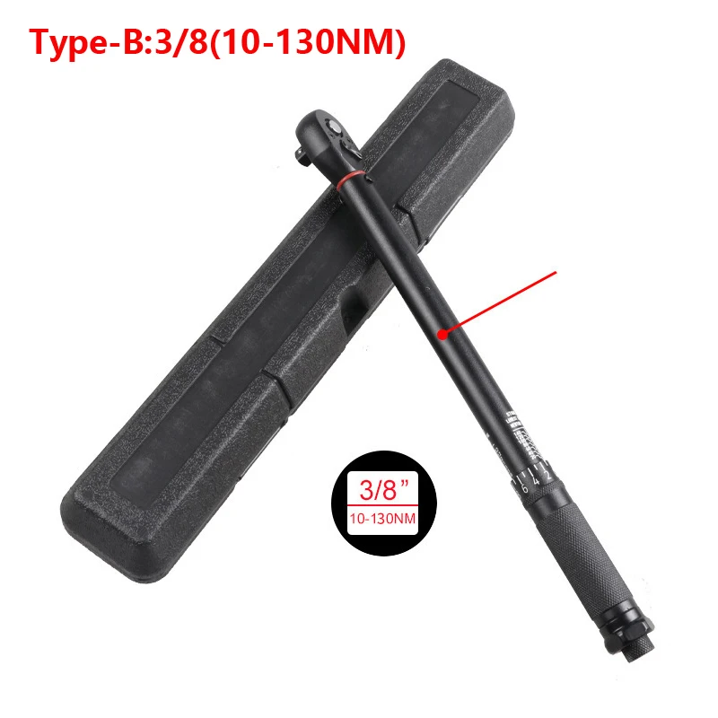 1/2\'\' 3/8\'\' 1/4\'\' Torque Wrench Square Drive Preset Bicycle Torques  Key High Precision Car Bike Automotive Repair Hand Tools