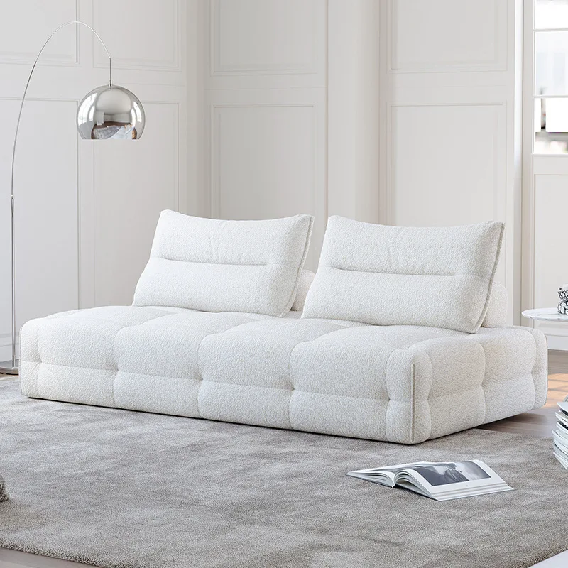 Integrated Molding Module Lambswool Vacuum Compressed Mail Packed Sofa Living Room Inflatable Sofa