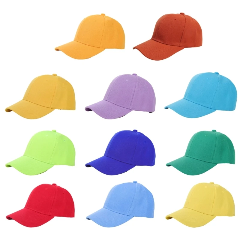 50LE Poly-Cotton Sun Shade Baseball Cap Adjustable Hat for Travel Use and Daily Wear