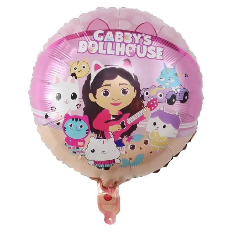 10/20/50pcs Gabby Dollhouse Foil Balloon Birthday Party Decoration Baby Shower Kid's Party Supplies Inflatable Air Globos Toys