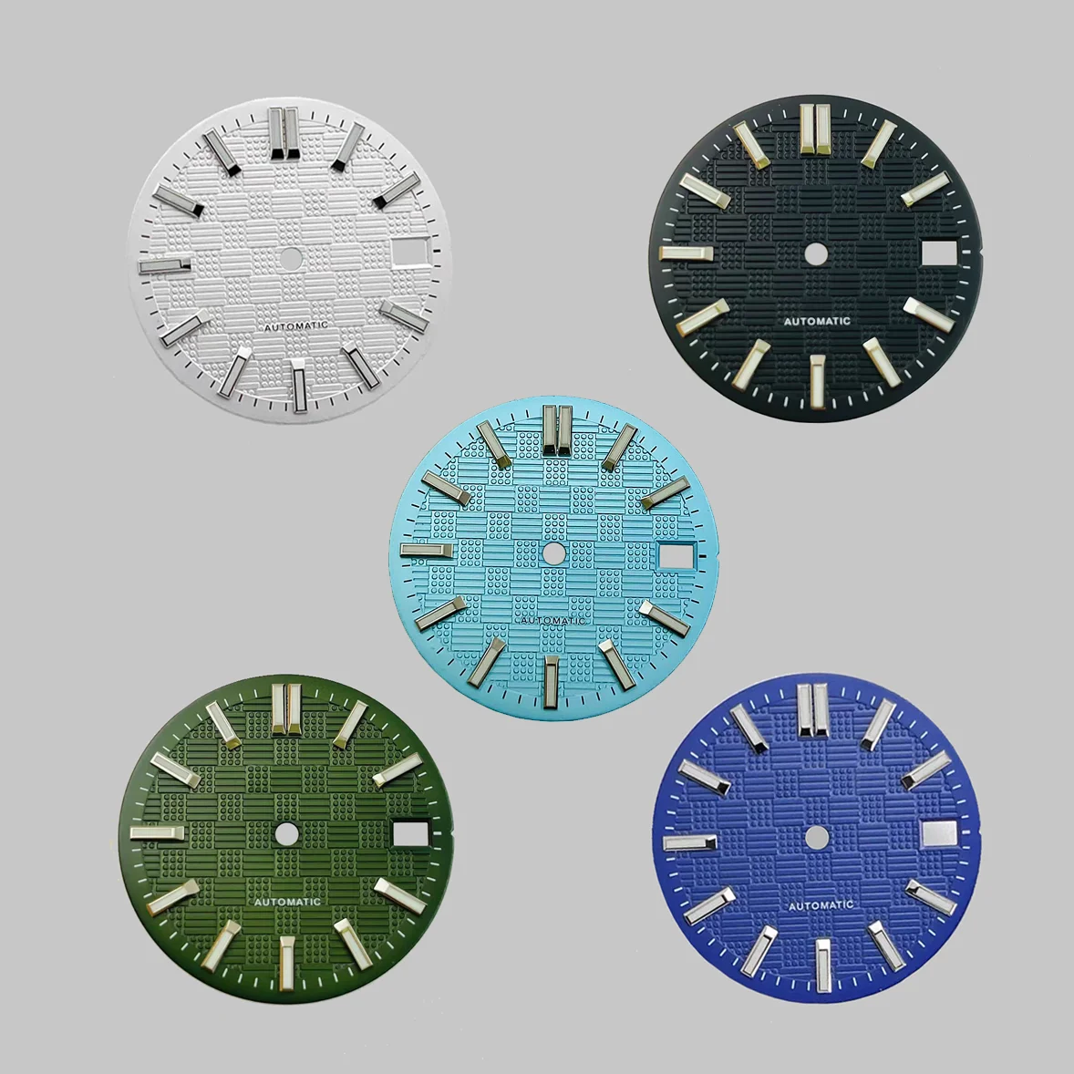 

NH35 dial diameter 28.5mm mechanical watch modification NH36 literal green luminous watch accessories with logo