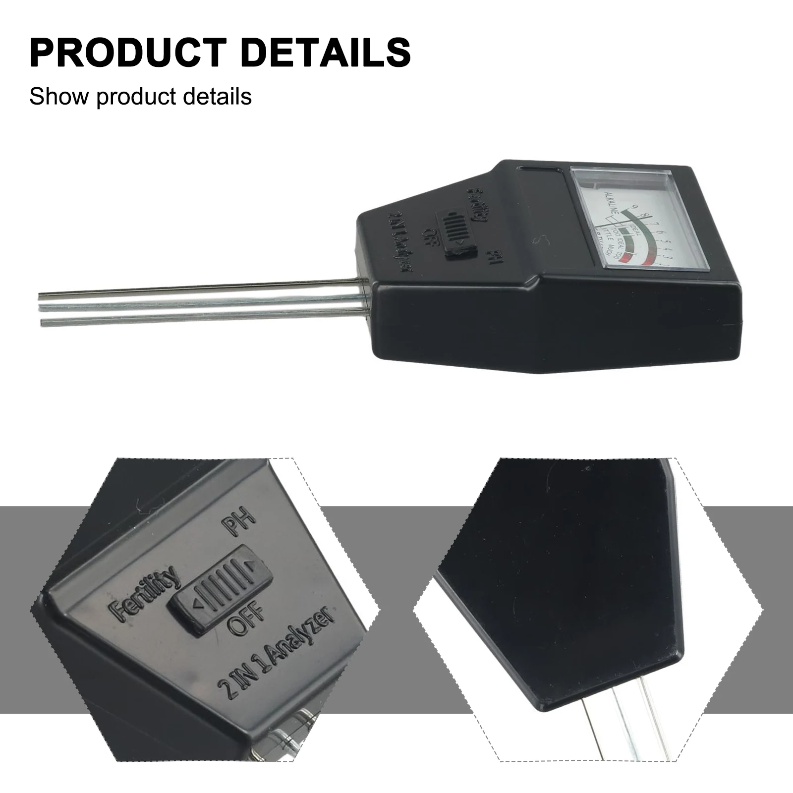 Soil Quality Meter Improve Soil Nutrient Levels with NPK Fertilizer and Soil pH Meter Professional Soil Analysis