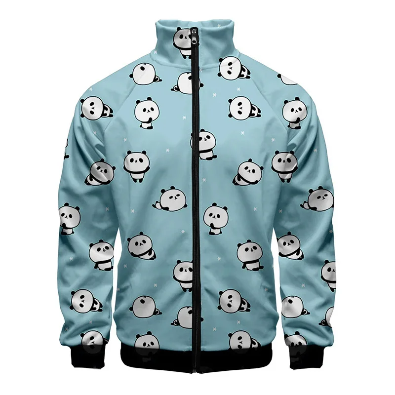 

New 3D Chinese National Treasure Panda Printing Jacket For Men Winter Children Streetwear Funny Animal Graphic Jackets Clothing