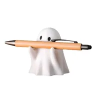 Ghost Pen Holder - Cute Resin Desktop Organizer for Office & Home, Halloween Decor Creative Gift, Funny Stationery Stand (1PC) 6