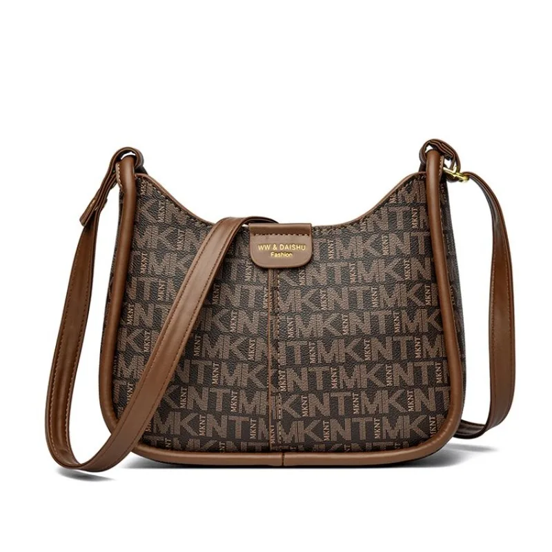 

Модная элегантная классическая сумка для подгузников, женская вместительная дизайнерская сумка-тоут, роскошная минималистичная винтажная стильная сумка через плечо для поездок на работу