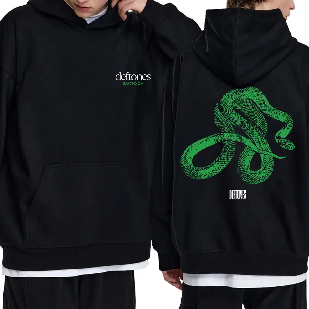 

Rock Band Deftones Private Music Snake Album Merch Hoodie Men Women Fashion Oversized Streetwear Male Vintage Pullover Hoodies