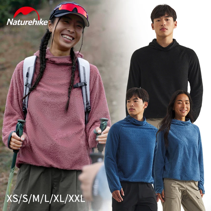 

Naturehike Men's and Women's Hooded Sweatshirt long-sleeved Winter Innerwear Three Seasons Warm Outdoor Sports Hiking Outerwear