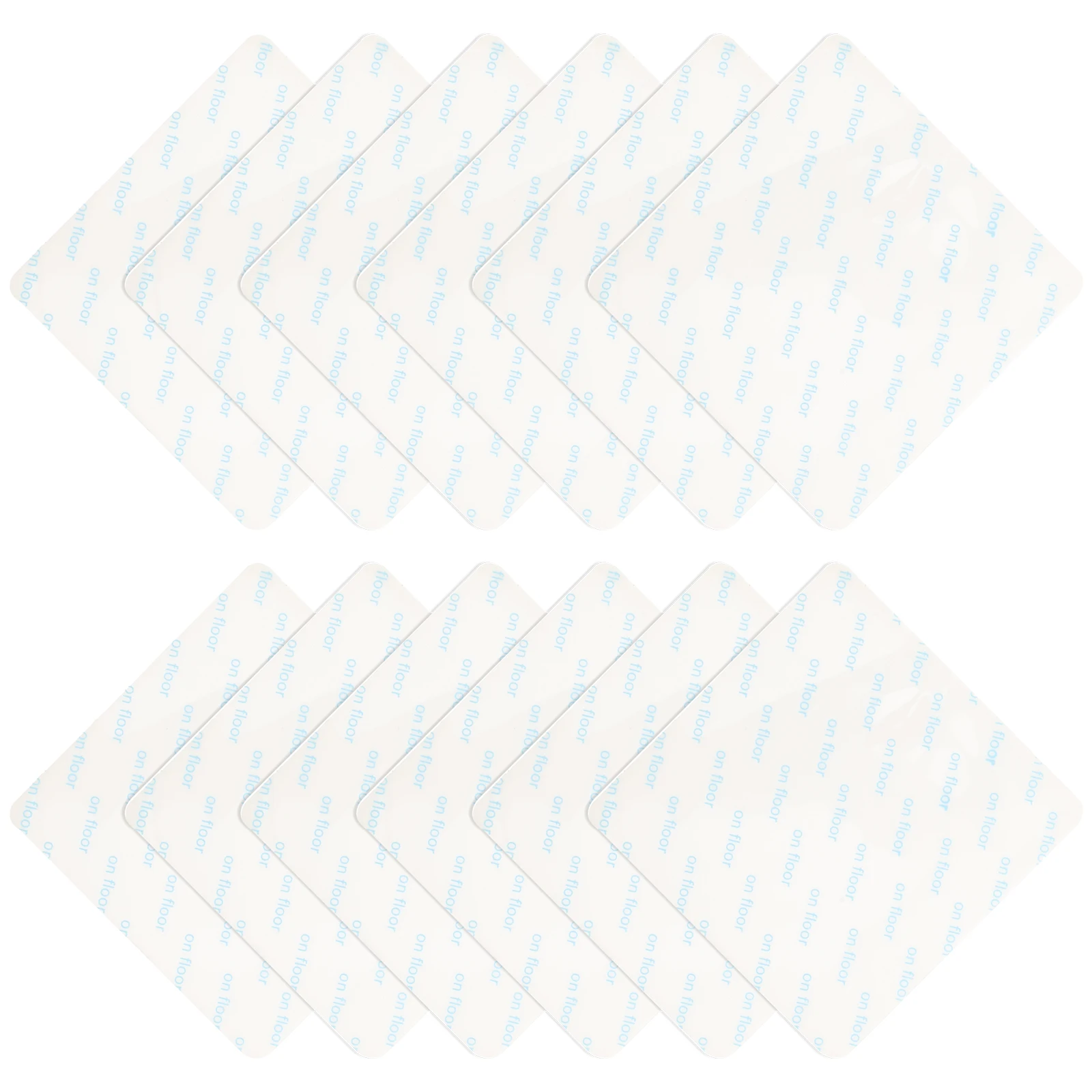 12pcs Anti-Slip Rug Pad Set Square Carpet Grippers For Area Rugs Non Skid Tape Hardwood Tile Floors Sticker Fixing Decals