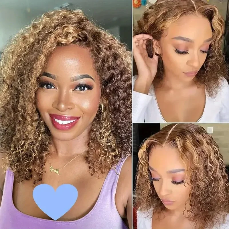 16 بوصة شعر مستعار مموج مجعد 5x5 قبل قطع غلويليس بوب HD الدانتيل الباروكات شعر الإنسان 220 الكثافة 100 شعر بشري برازيلي حقيقي الباروكات للنساء