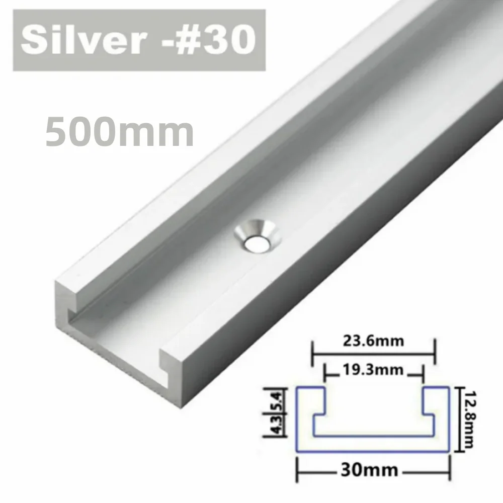 Werkbank T-Nut Aluminiumlegierung Gehrungsschiene T Schiebeschieber T-Schrauben Mutter Set Holzbearbeitung T-Schiene Jig Vorrichtung Werkzeuge