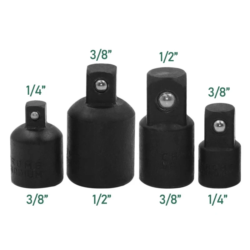 ประแจซ็อกเก็ตอะแดปเตอร์Socket Nut Driverชุด1/4 3/8 1/2นิ้วSocket Nut Driverขยายวงแขนประแจเครื่องมือฮาร์ดแวร์