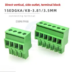 JM15EDGKA-3.81mm3.5 Side outlet vertical terminal 90 degree plug 2EDGKB Phoenix terminal