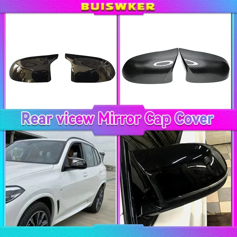 

Excellent Facelifted Side Wing Modified for BMW F25 X3 F26 X4 F15 X5 F16 X6 14-18 Mirror Cover Caps Black Carbon Fiber Look