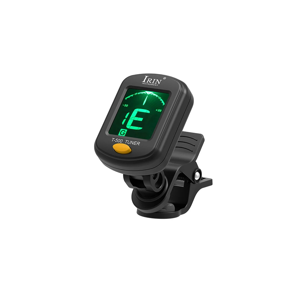 IRIN T-500 Guitar Clip-on Tuner LCD Display Tuner Guitar Ukulele Bass Violin Cello Universal 360Degree Rotatable Guitar Parts