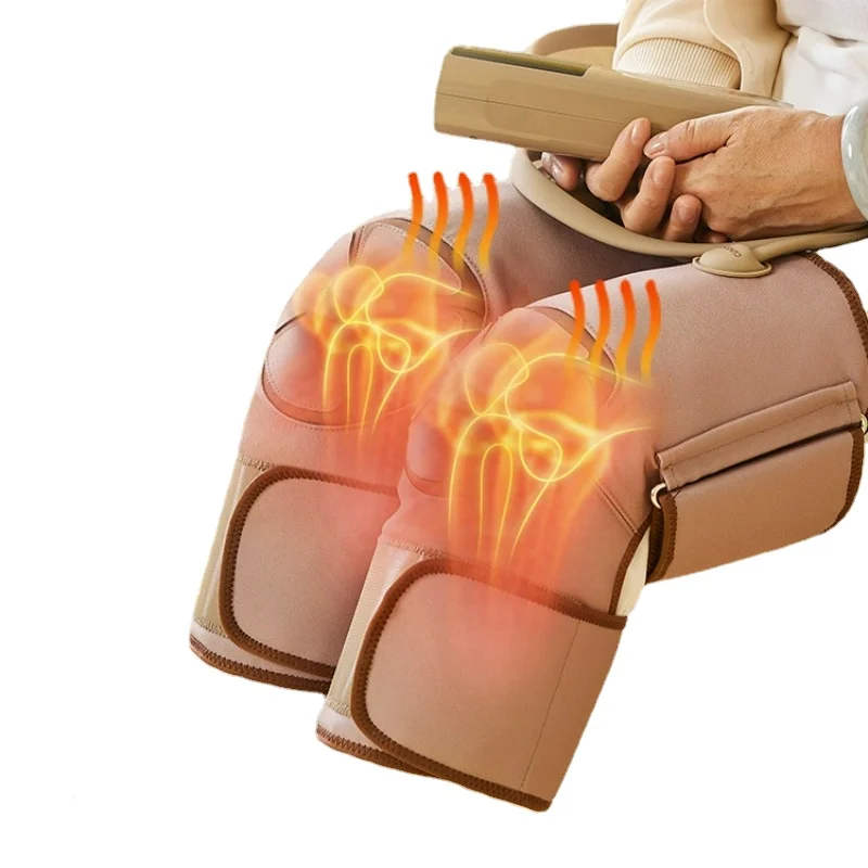 Electric Heating Wormwood Knee Pads Hot Compress Warm Old Cold Leg Knee Support Joint Pain Kneepad Vibratoren Knee Massagers view 5