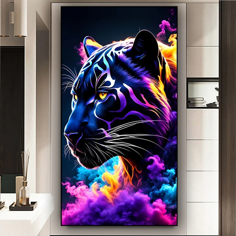 Amazing Black Panther Mystery and Majesty in one Diy Diamond Painting New 2024 Full Diamond Mosaic Cross Stitch Kits Home Decor