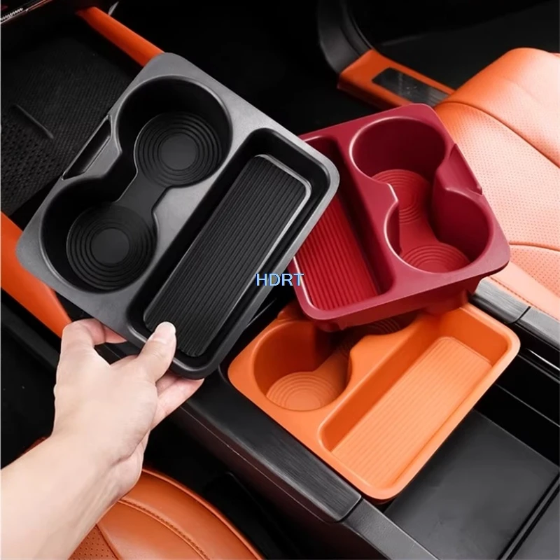 

For GWM Haval H9 2024 + Car Style Center Console Armrest Storage Box Water Cup Holder Organizer Container Tray Cover Accessories