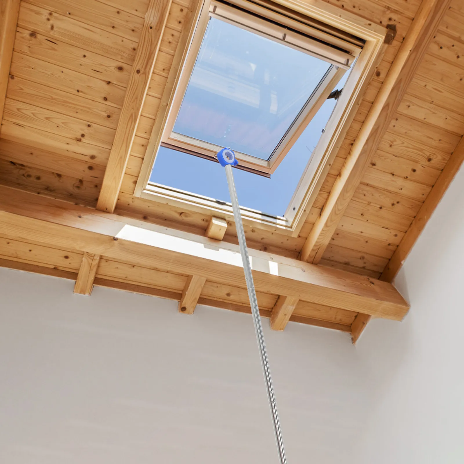 Telescopic Adjustable Window Opener Pole Awning Rod Elderly High Reach Bedroom Kitchen Office School Maintenance Tool