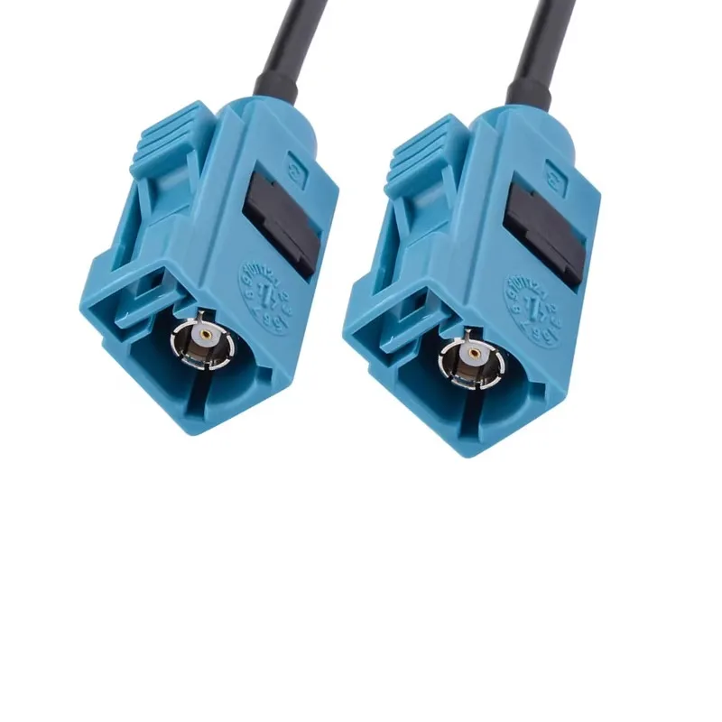 Cabo Coaxial Fakra Z RG174 Fêmea para Fêmea, Extensão de Antena de Rádio Automotivo, Pigtail 15cm 20cm 5m 8m - Acessório de Comunicação por Rádio