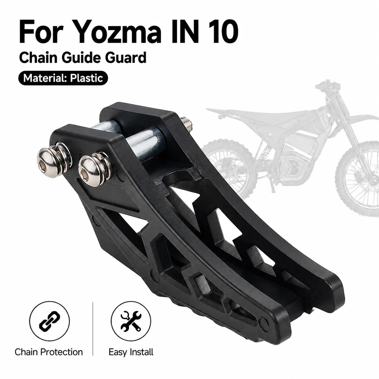 Motorcycle Accessories Chain Guide Guard Protection For Yozma IN 10 Electric Off-Road Dirt Pit Bike E-Bikes Replacement Parts