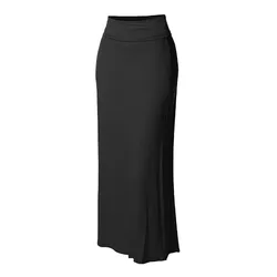 Women's Solid Colour High Waist Casual Half Body Skirt Casual Versatile Long Half Skirt Large Size Comfort Slim Half Skirt