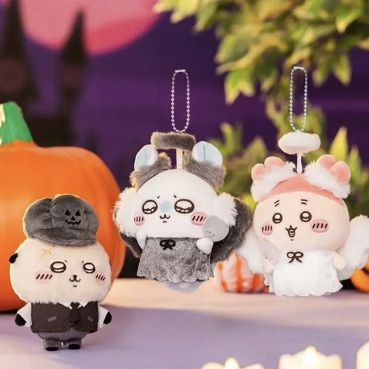 Chiikawa Halloween-Serie Teufel-Flug-Eichhörnchen Plüsch-Anhänger, süßes Geschenk
