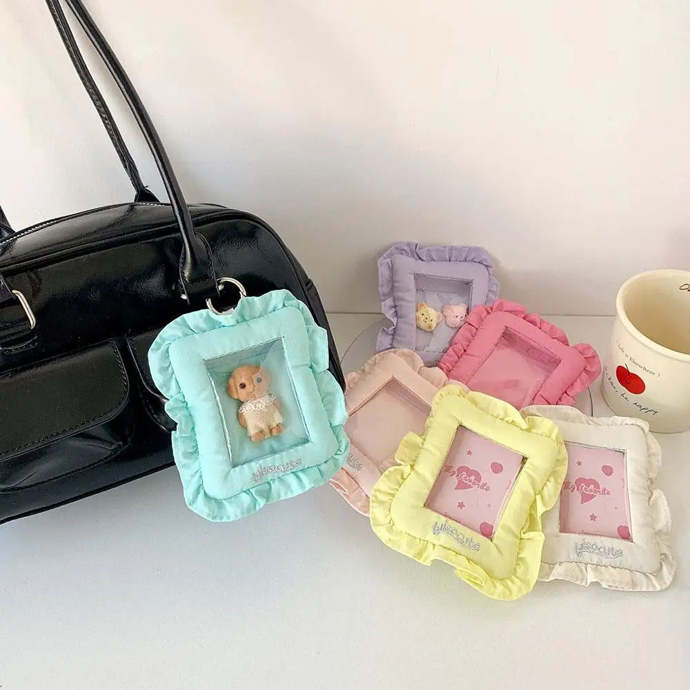 

Card Holder Card Bag Photo Card Case Photo Storage Pendant Storage Bag Soft Sweet 3-inch Pillow Shaped INS Fashion Card Sleeve