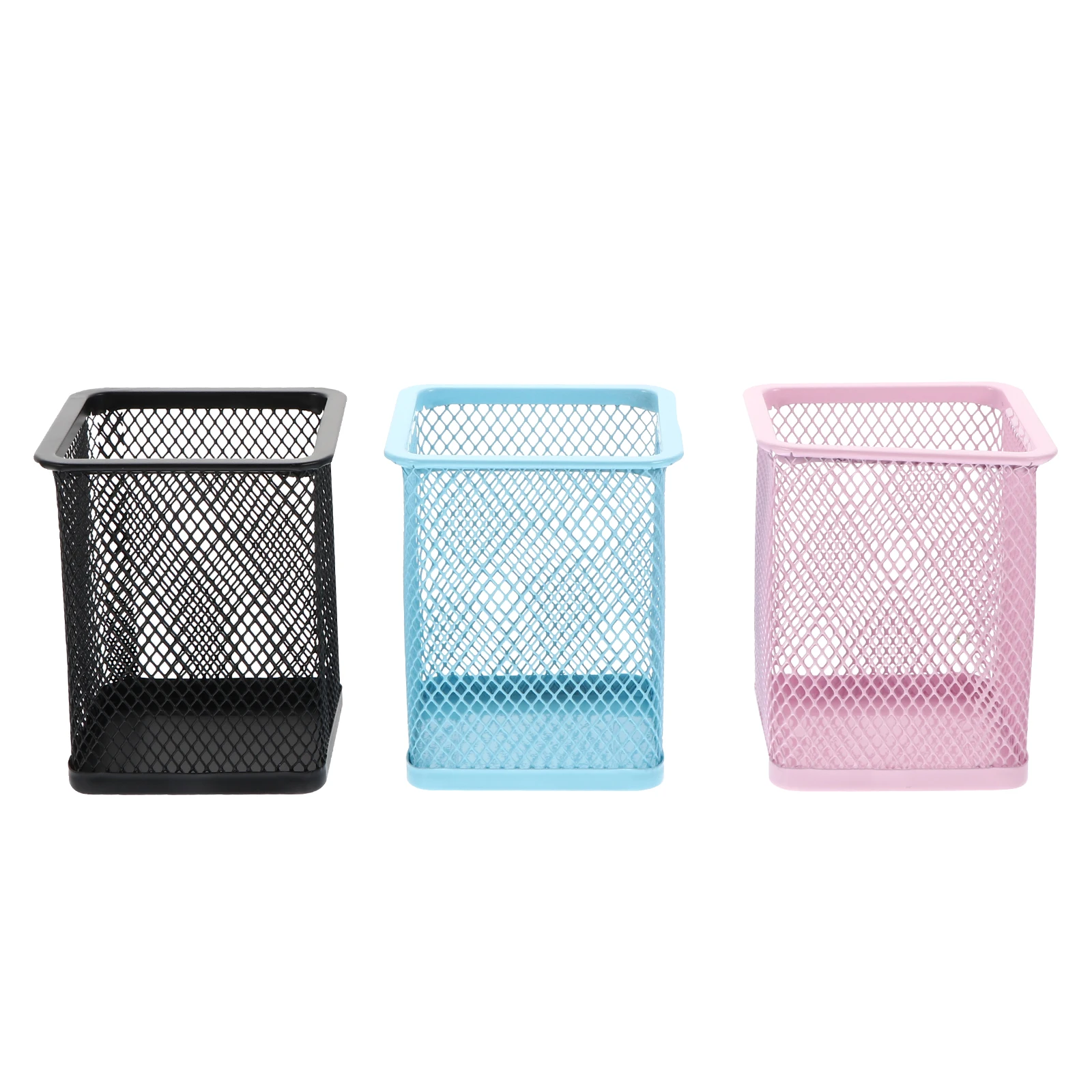 

Metal Mesh Pen Holder Pencil Pot Desk Organizer Tall Grid Container For Pens Pencils Erasers Scissors Rulers Cosmetics Trinkets