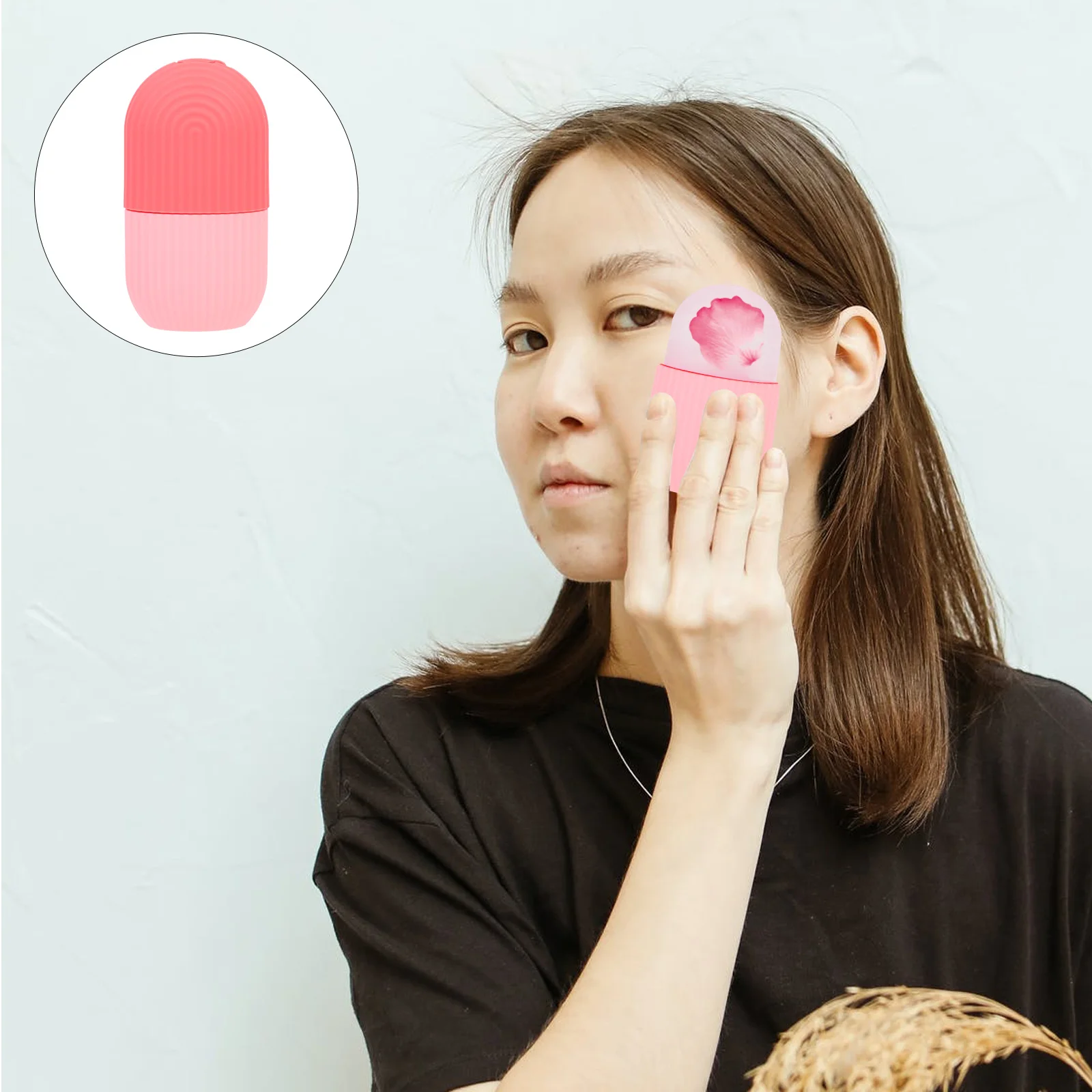 

Silicone Ice Cube Tray Massager Face Roller Mold Frosting Eye Holder Skin Care Tool Compact Lightweight Multi Functional Home