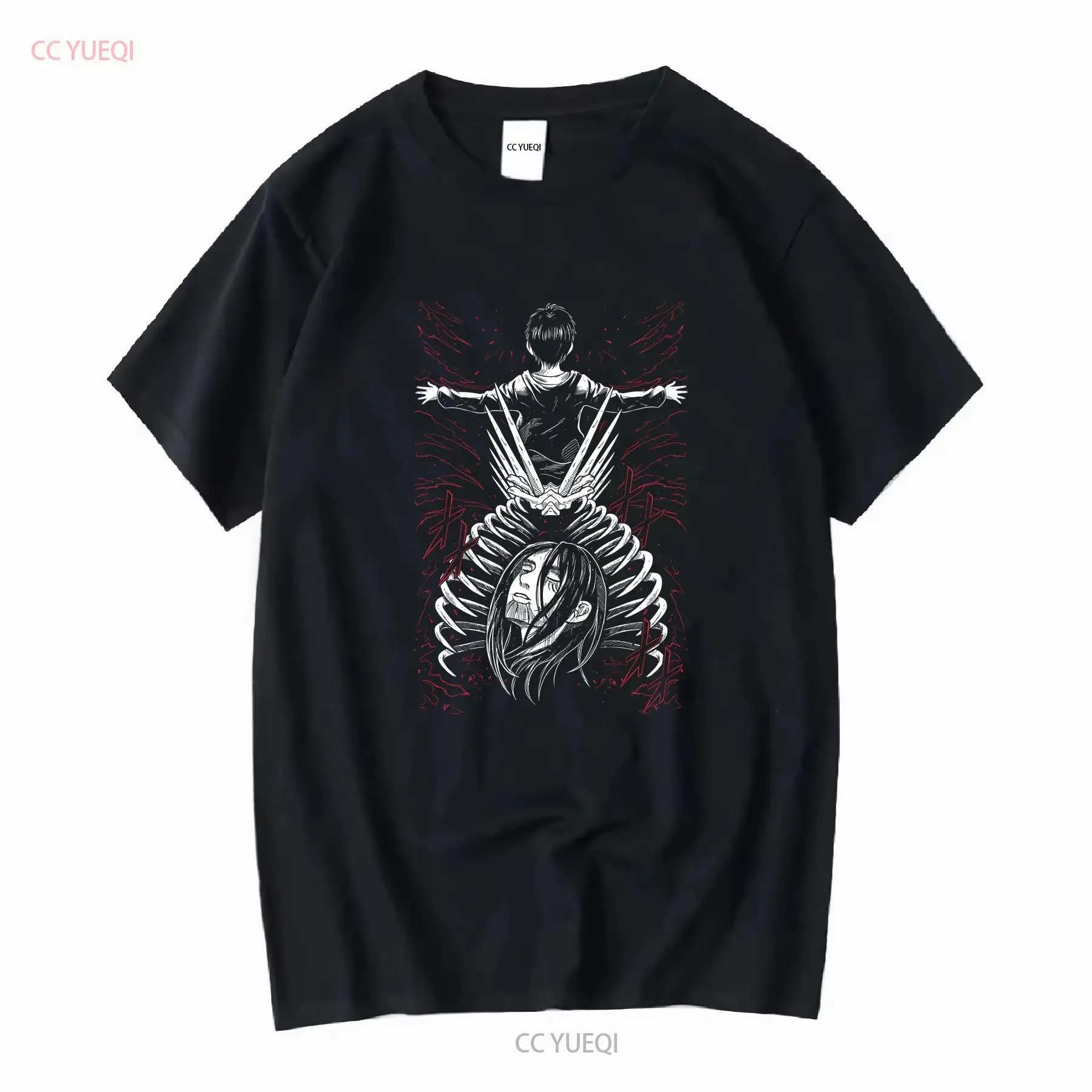 eren-yeager-aot-camiseta-anime-attack-on-titan-preto-todos-os-tamanhos-vintage-lavado-respiravel-streetwear-moda-unissex