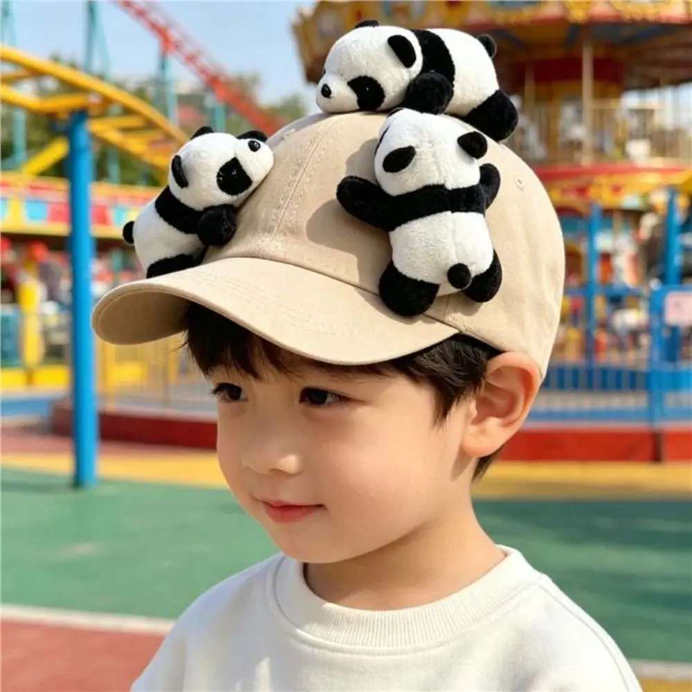 New Panda Baseball Cap Cotton Cute Animal Decor Cute Baseball Cap Sun Protection Adjustable Casual Cap For Women