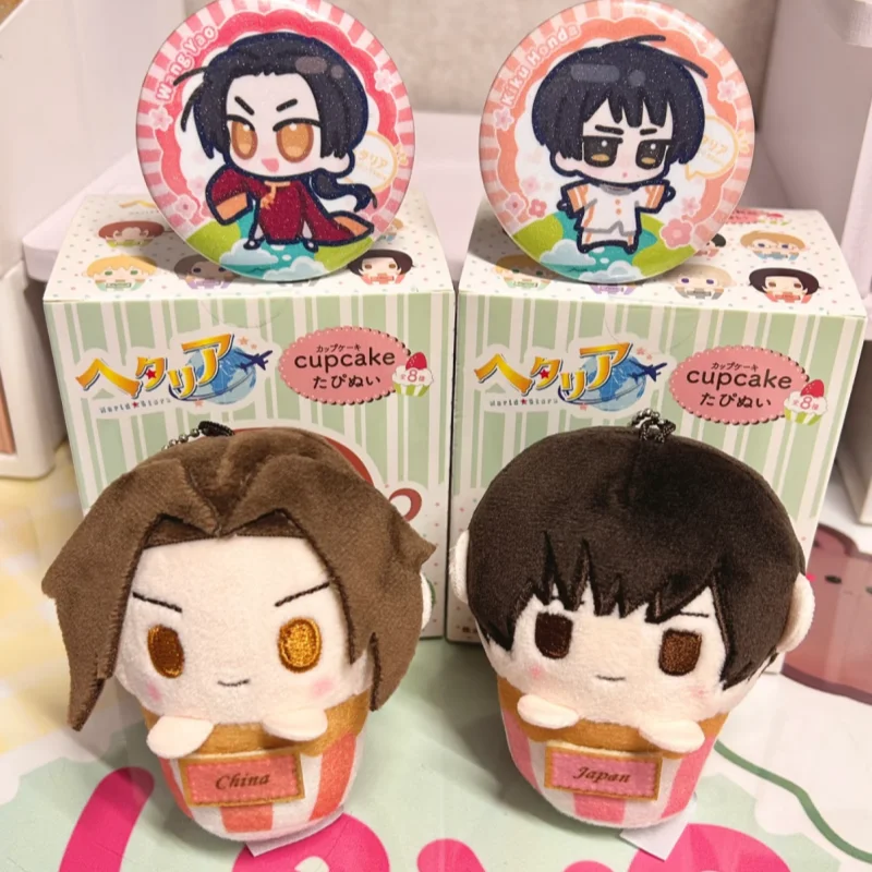 Hetalia Axis Powers Mini Plush Doll Pendant Ivan Braginsky FrancisBonnefoy Cosplay Stuffed Toy with Box for Anime Fans