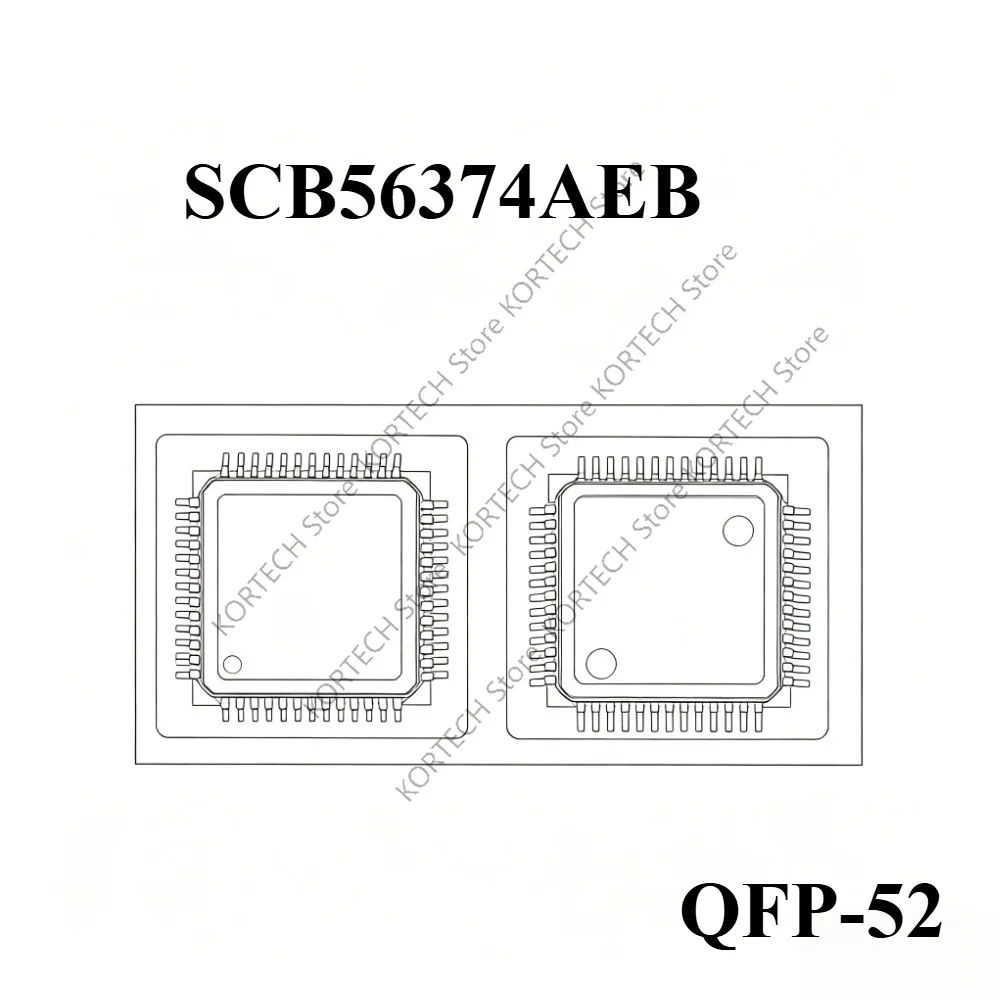 2Pcs/Lot Original and brand new   SCB56374AEB 1L60W  QFP-52 Audio amplifier CPU for Renault audioCPU Buick GL8ForboseCadillacCar