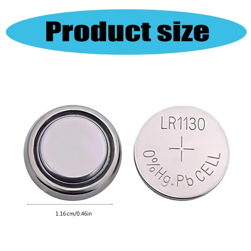 10/20/30/40 個パック LR1130 AG10 バッテリー 68mAh 1.55V ボタン電池信頼性