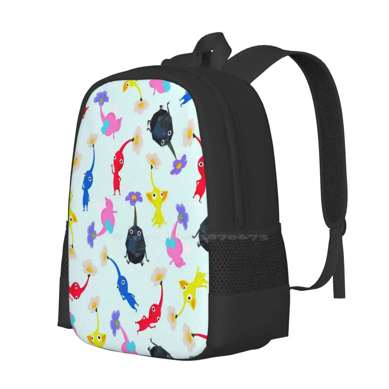 Pikmin Hot Sale Schoolbag Backpack Fashion Bags Pikmin Games Aliens Astronaut Pink Pikmin Winged Pikmin Water Pikmin Blue