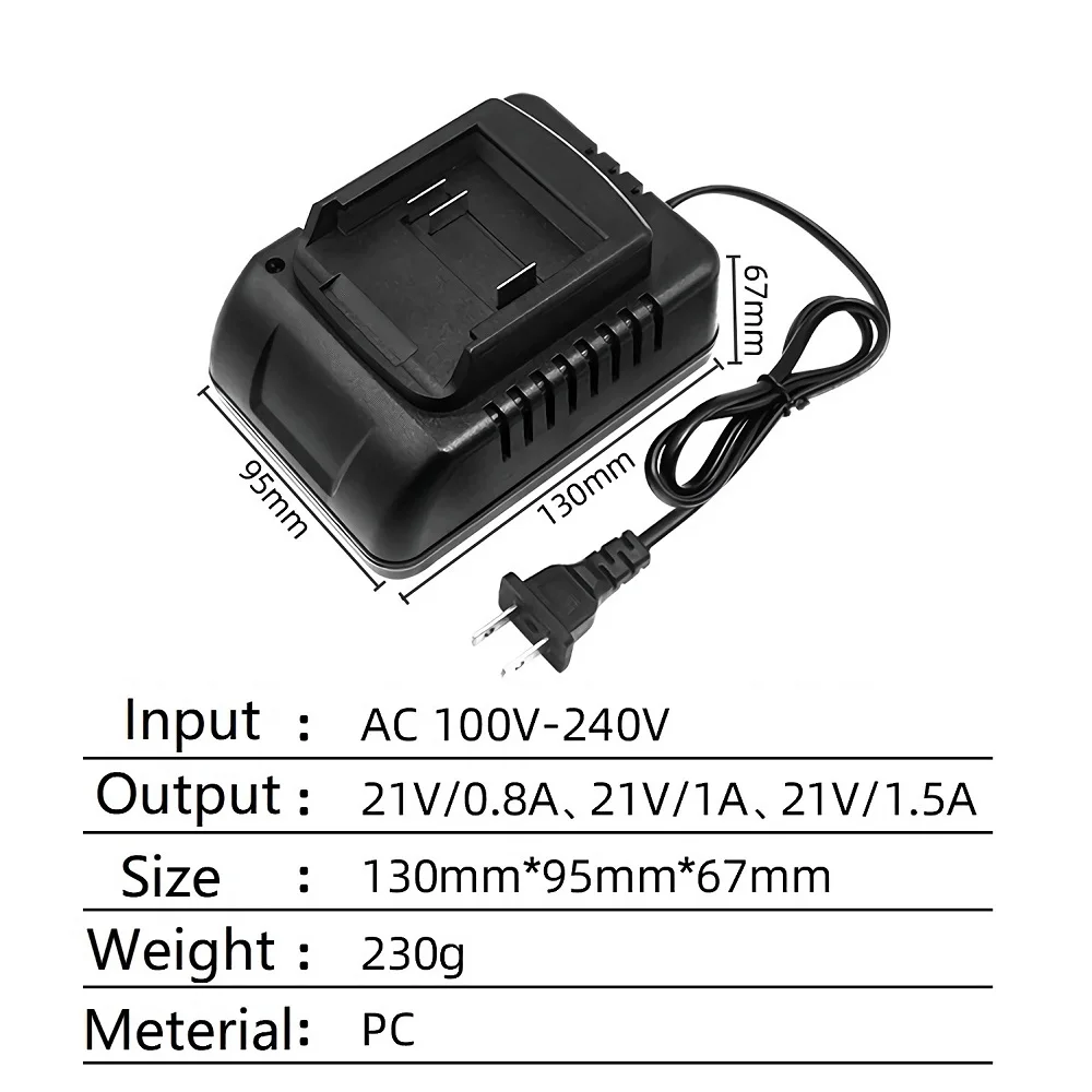 Li-ion Battery Charger 2A Current Protect Replace For Makita 21V BL1415 BL1420 BL1830 BL1840 BL1860 Electric Drill Machine