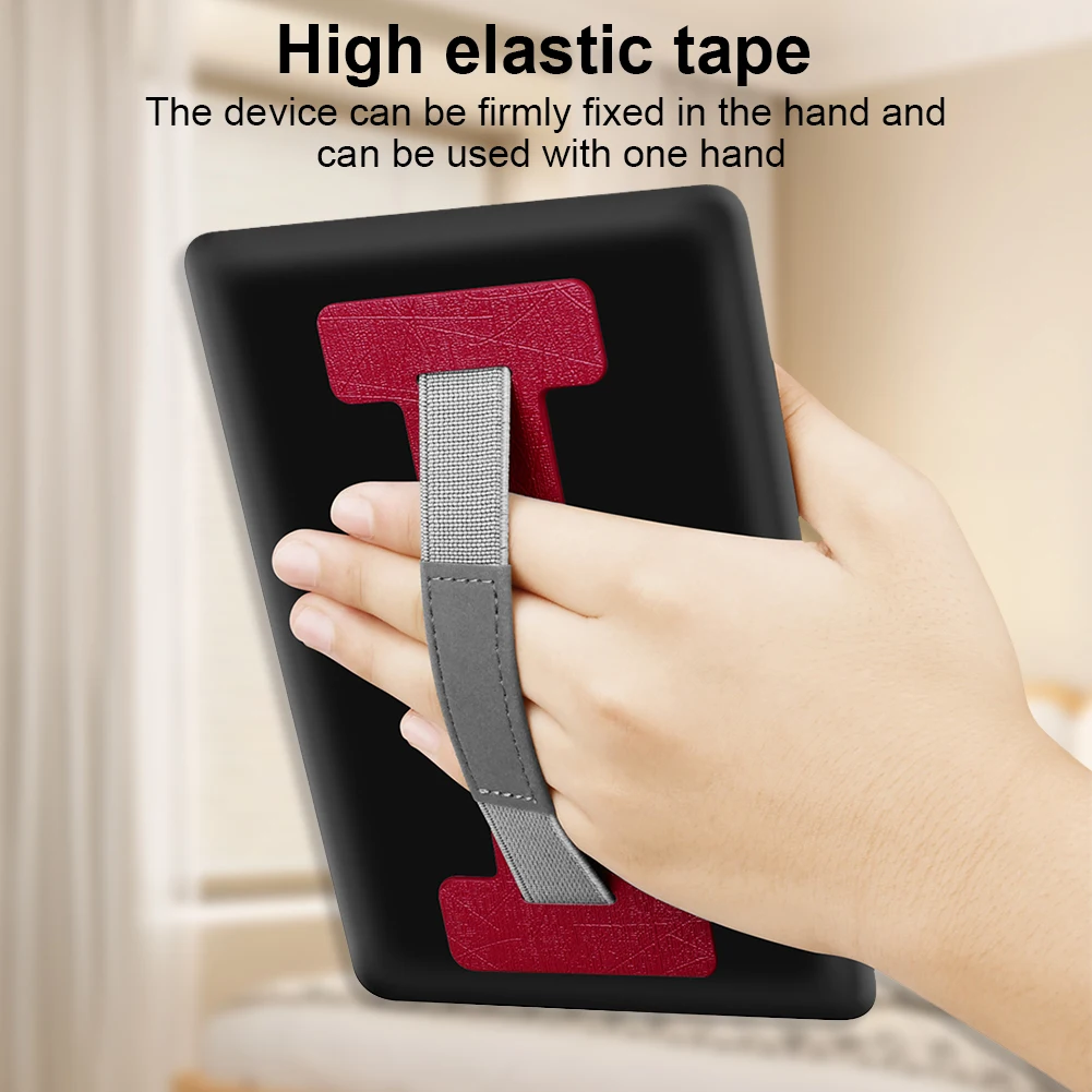 Soporte de correa de agarre para tableta, soporte de mano Universal antideslizante para dedo, soporte de mano para tableta Kindle de 6-8 pulgadas