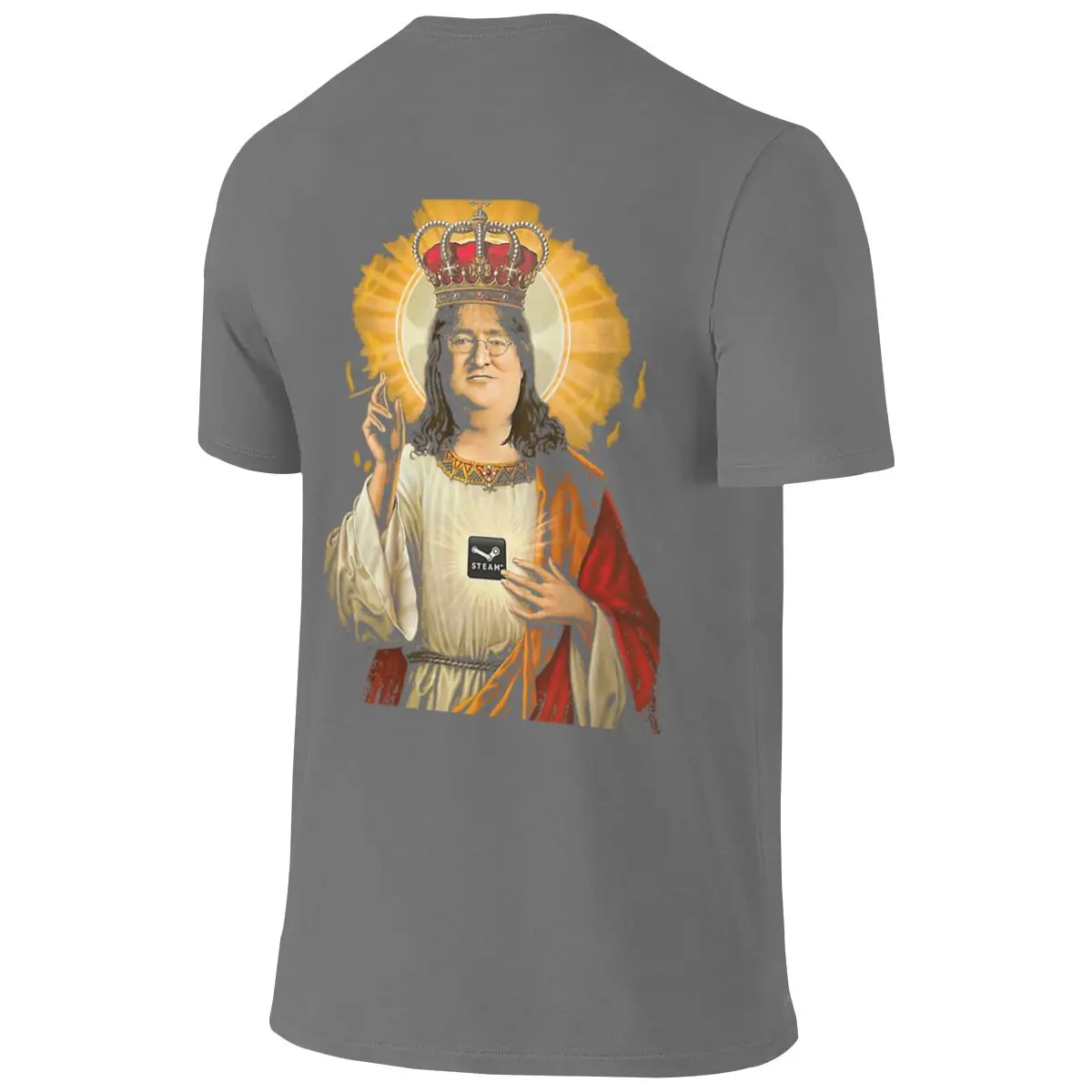 Our Lord Gaben Flattering For All Body Types Reversible T-shirt High-End Minimalism Versatile Outerwear Shirt