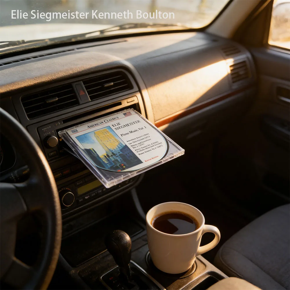 

CD Эли Сигмейстер и Кеннет Бултон: Включает пять основных фортепианных произведений Сигмейстера, созданных в 1944-1987 гг., а также представительные фортепианные пьесы.