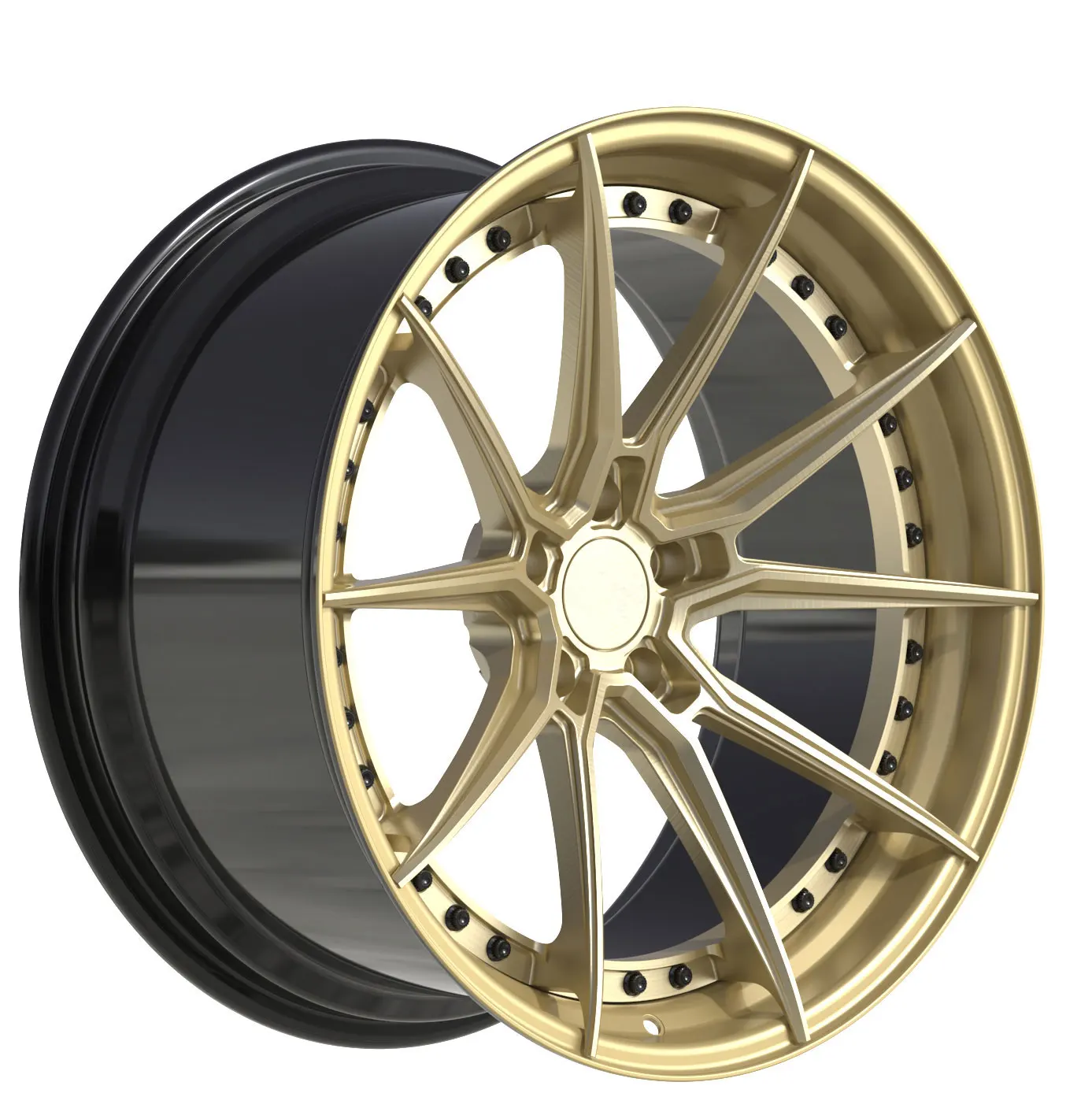 

2 Parts Aluminium Forged Wheels Matt Car Rims Lightweight Factory Price Customized Forged Wheels For Passenger Car Wheels