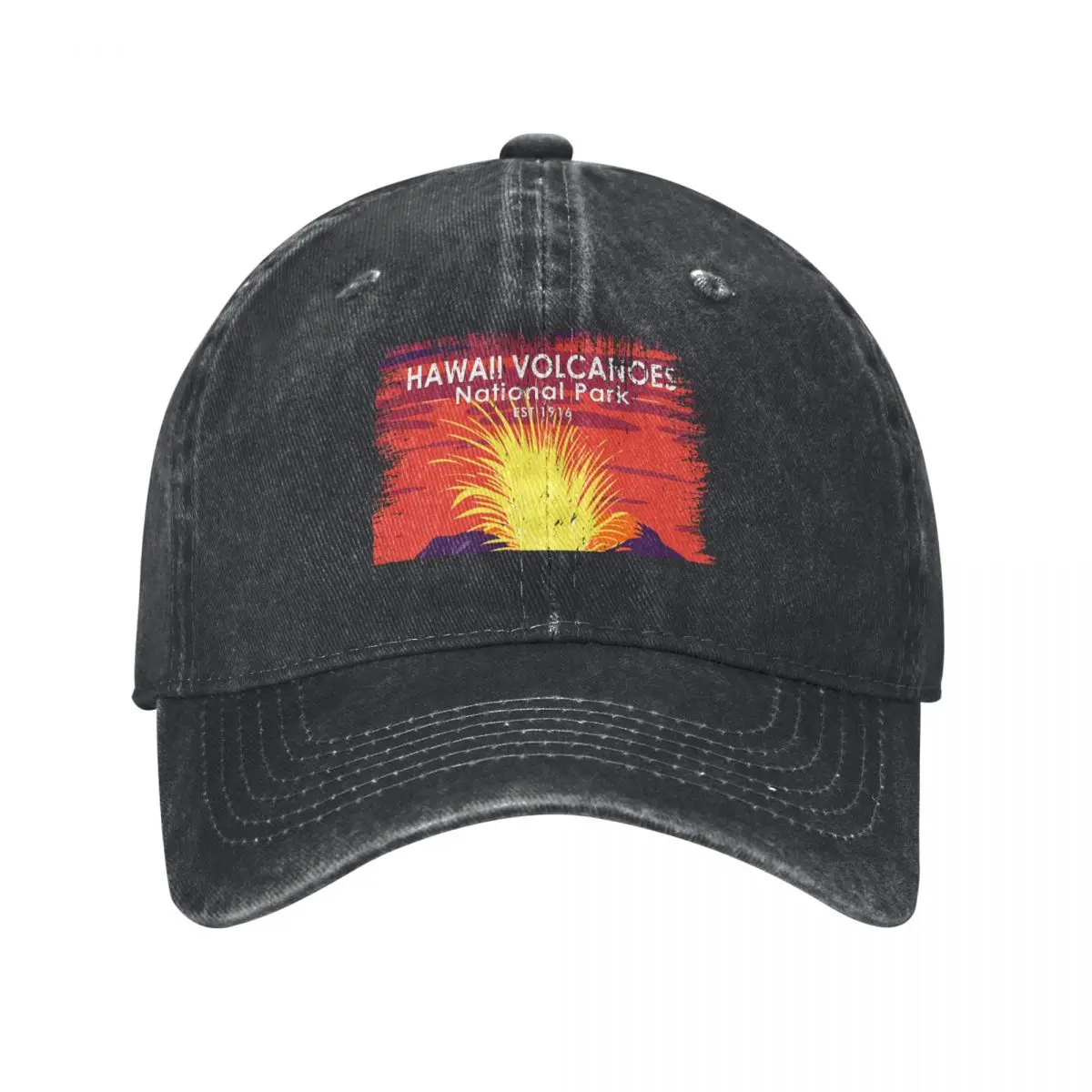 Hawaii Volcanoes National Park Vintage Baseball Cap Bobble Hat sun hat Ball Cap Golf Men Women's