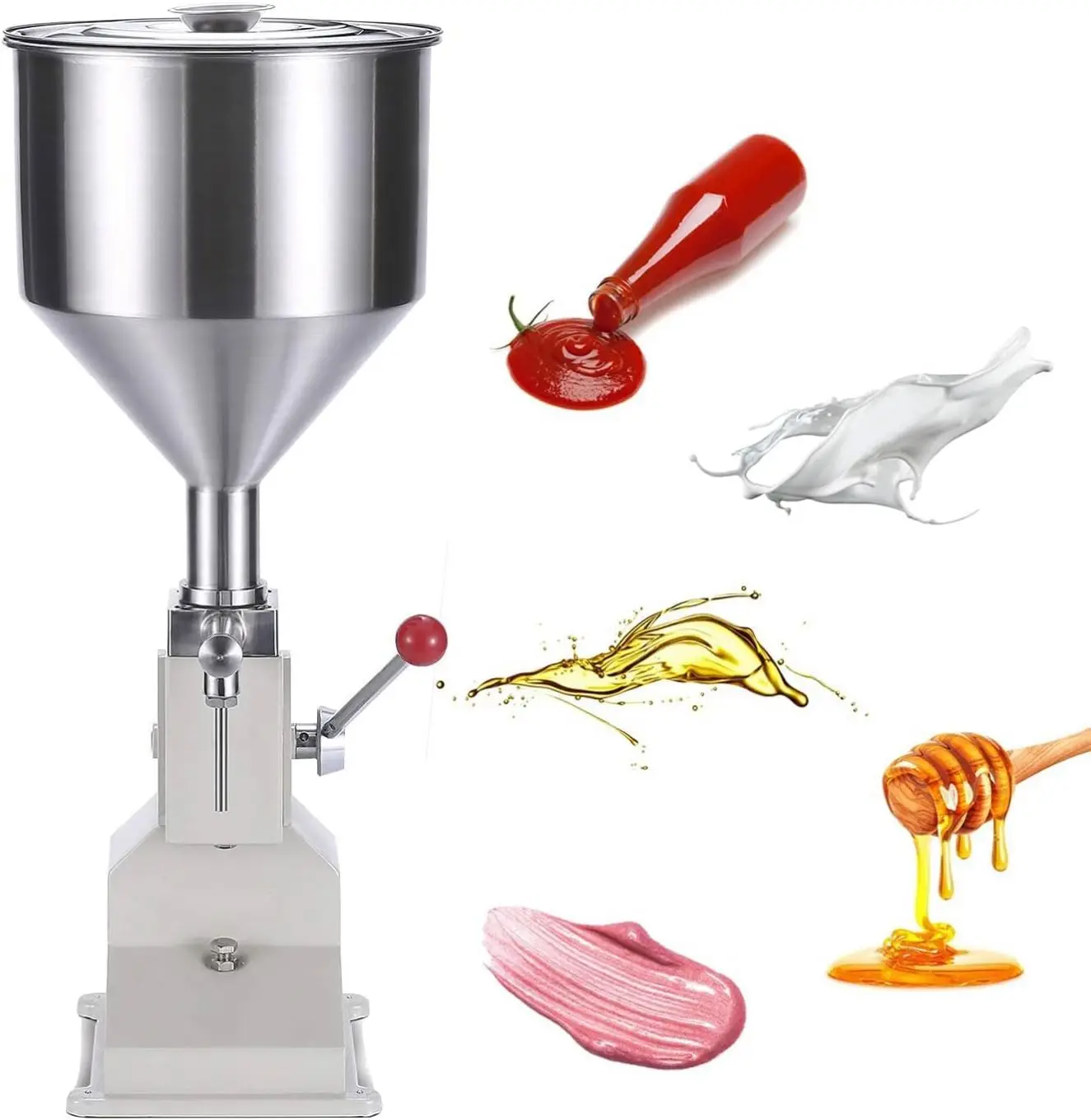 Small Bottle Juice Cream Oil Manual Liquid Filling Machine Mini Manual Water Filling Machines