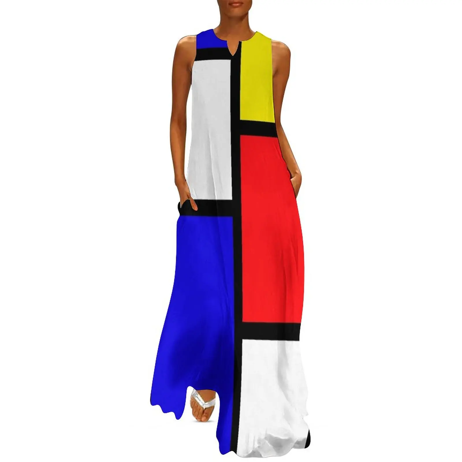 

Mondrian Long Dress women dress summer dress women 2025