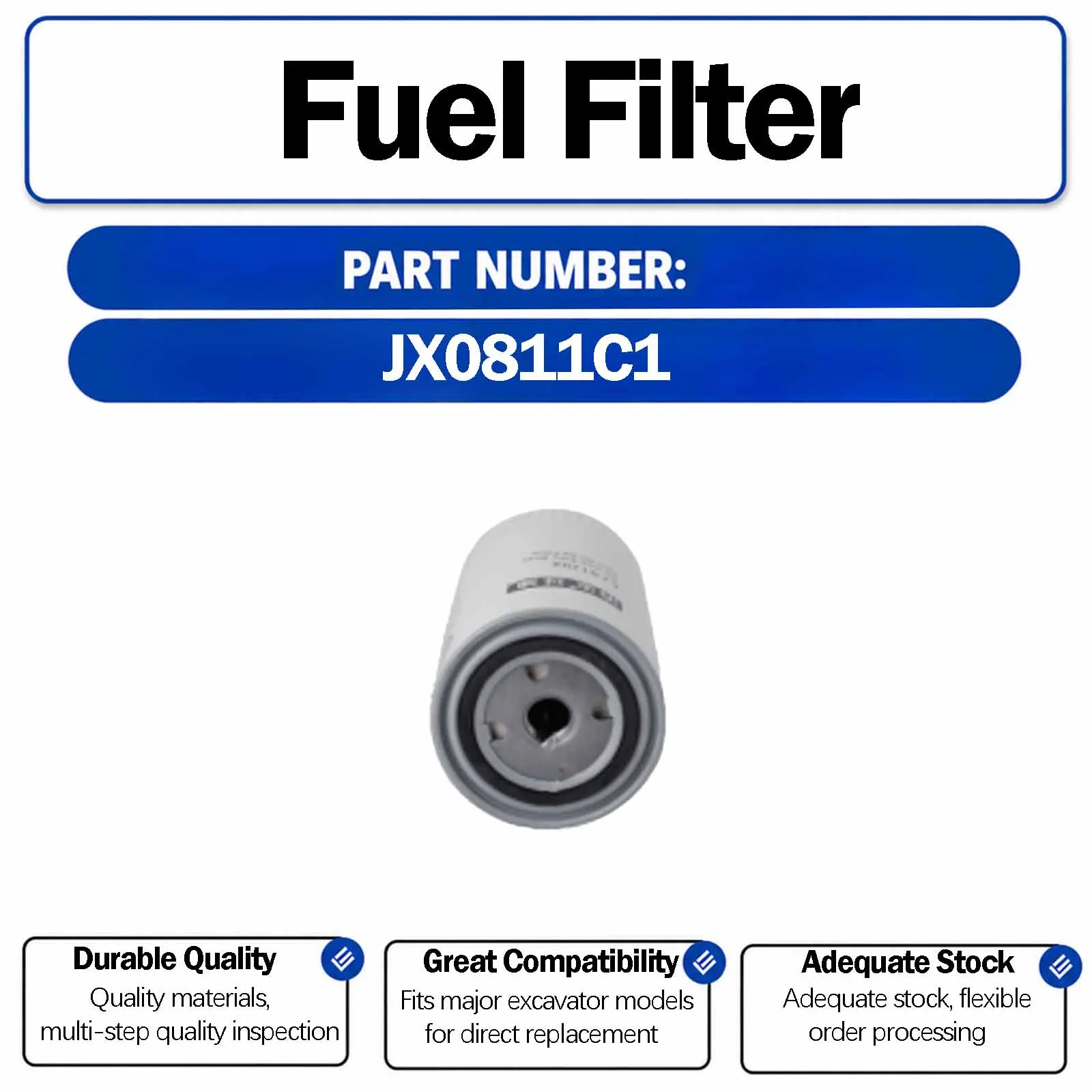 Oil FilterJX0811C1 For Caterpillar E315D2L Crawler Excavators