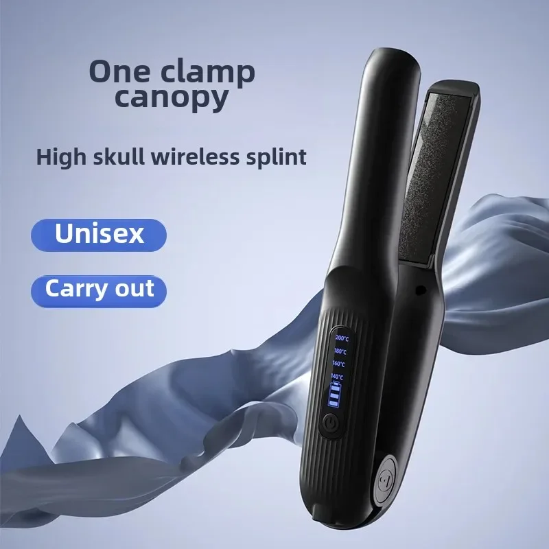 

Wireless Portable Mini Hair Straightening Clamp Chargeable Dual Use Bangs Curling Straightener Dormitory God Straightener