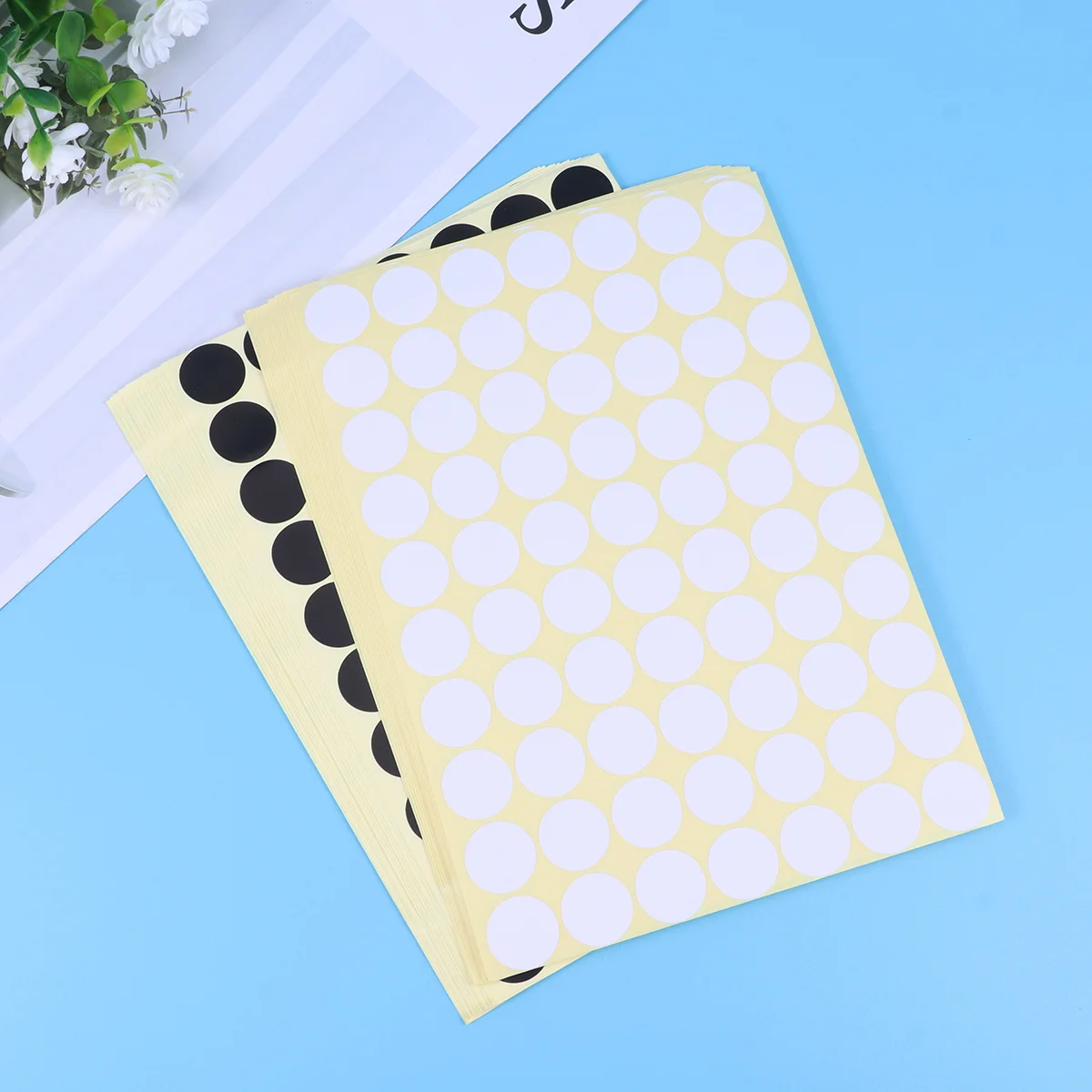 16 لونًا 30 ورقة 19 مللي متر ملصقات ترميز ملونة ذاتية اللصق مستديرة لتسعير بيع الفصول الدراسية والمكتب