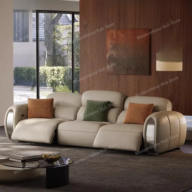 Luxury Nordic Living Room Sofas Minimalist Leather Sectional Living Room Sofas Room Decor Mid Century Sillon Cama Home Furniture